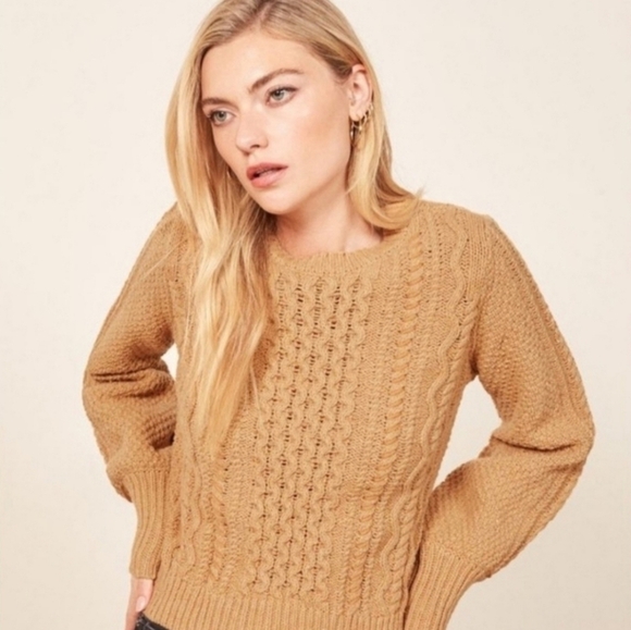 Reformation x La Ligne Sail Away With Me sweater camel XS - Picture 4 of 8